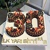 30 Yaş Rakamlı Çikolatalı Pasta