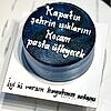 Kocam Özel Yazılı Pasta
